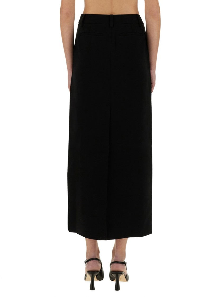 Michael Michael Kors Textured Crepe Maxi Skirt