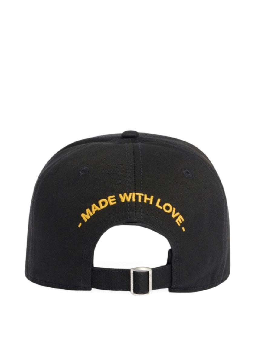 Dsquared2 Baseball Cap With Bold Rectangular Logo Patch