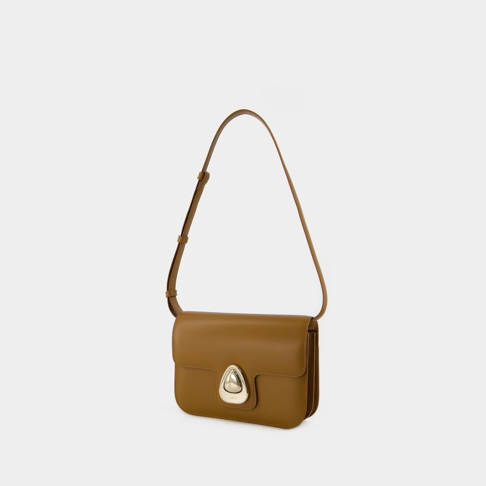 A.P.C. Astra Small Crossbody - Leather - Brown