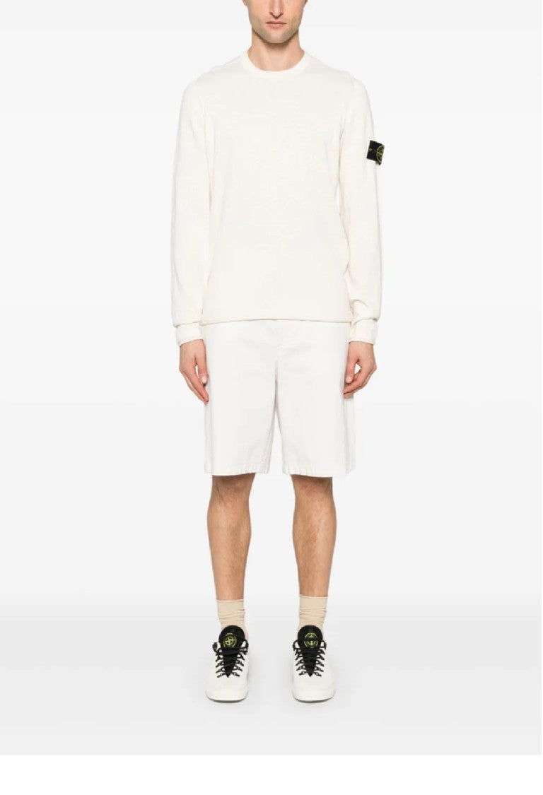 Stone Island Fitted Long-Sleeved Top With Ribbed Cuffs