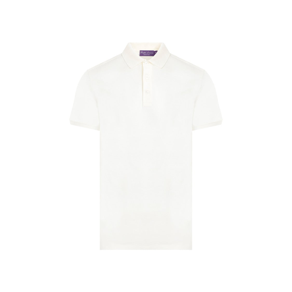 Ralph Lauren X Purple Label Short Sleeve Cream Cotton Polo