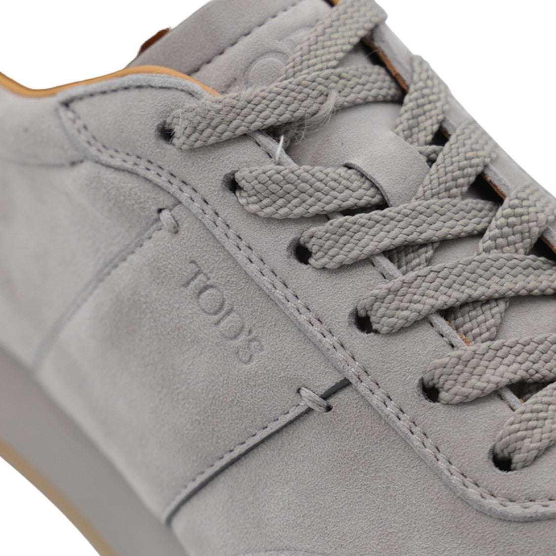 Tod's Suede Sneakers With Textured Rubber Sole