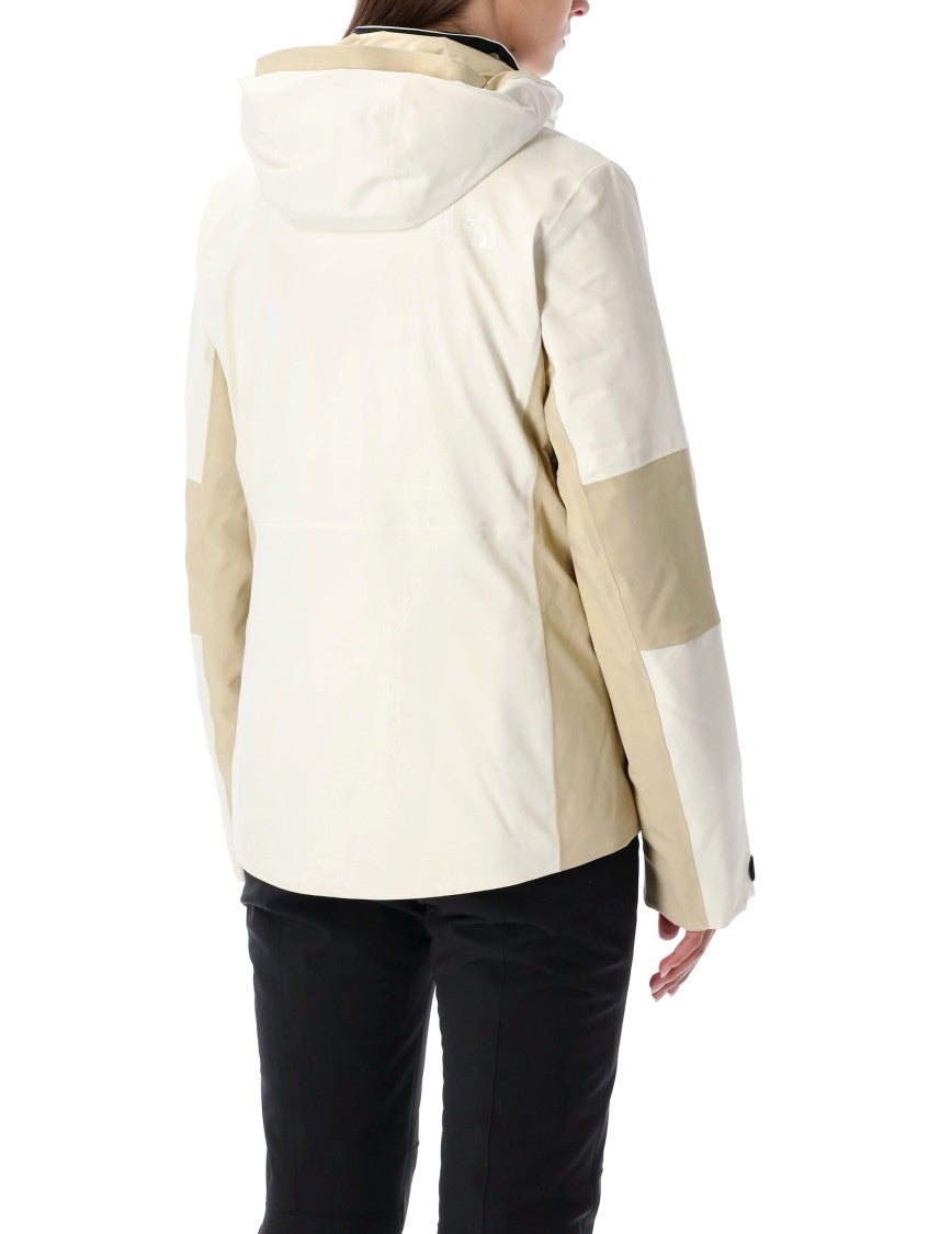 The North Face Lenado Ski Jacket Beige And White