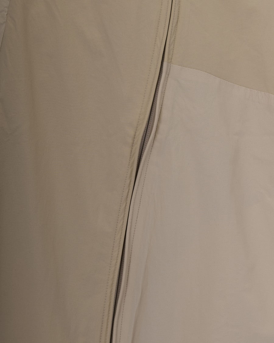 Arte Antwerp Retro-Inspired Cream Toned Curve Zipper Jacket
