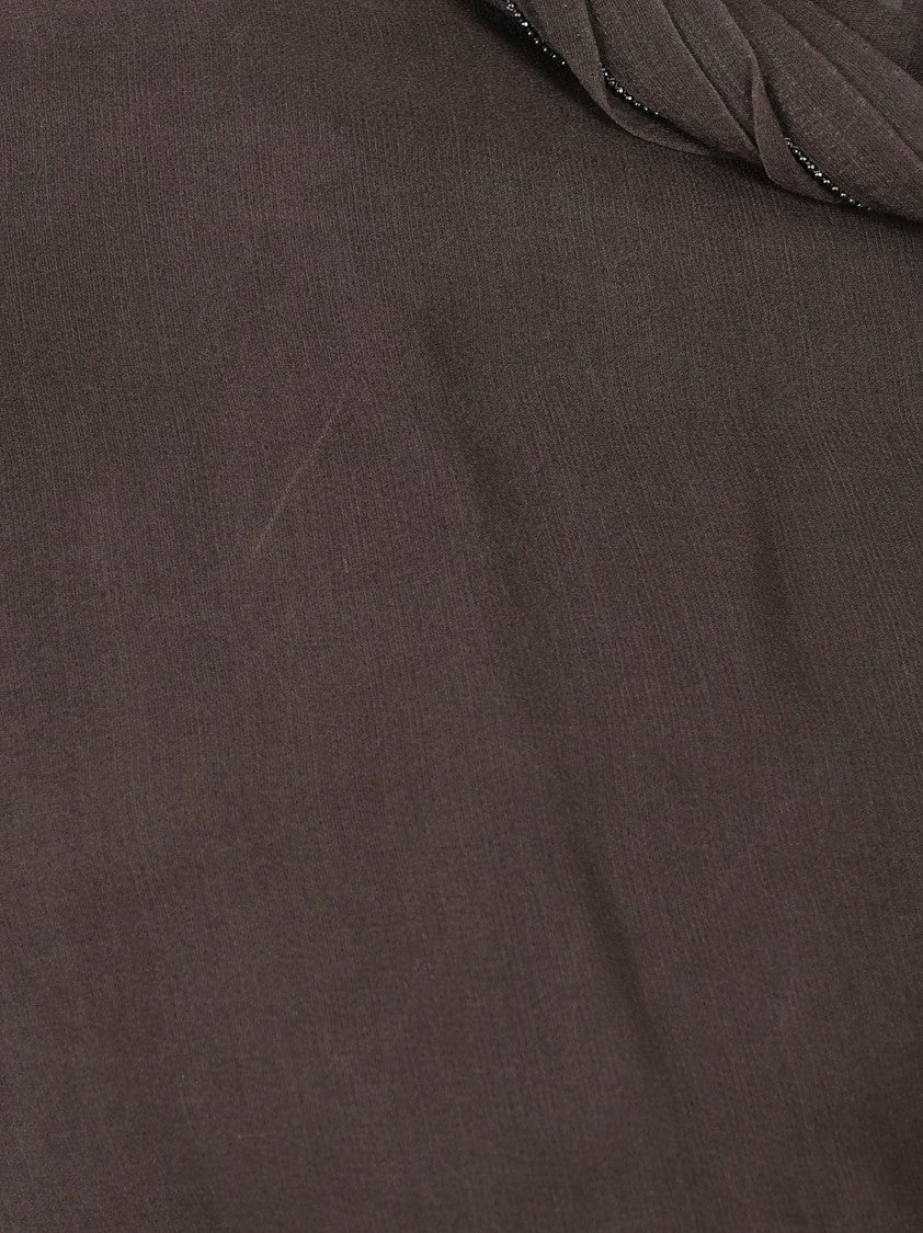 Brunello Cucinelli Sleeveless Top With Shoulder Button Opening