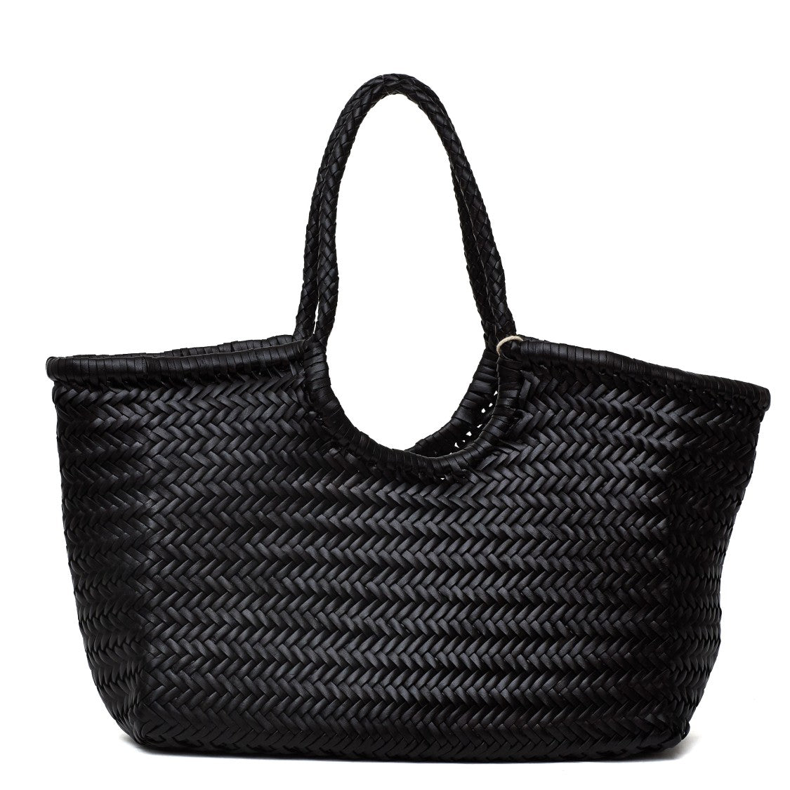 Dragon Diffusion Nantucket Big Handwoven Buffalo Leather Tote Bag