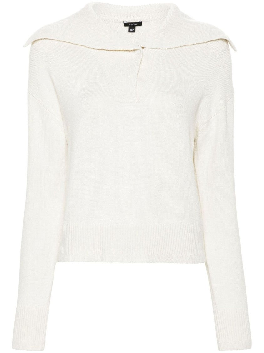 Joseph Silk-Cashmere Polo Shirt With Classic Collar