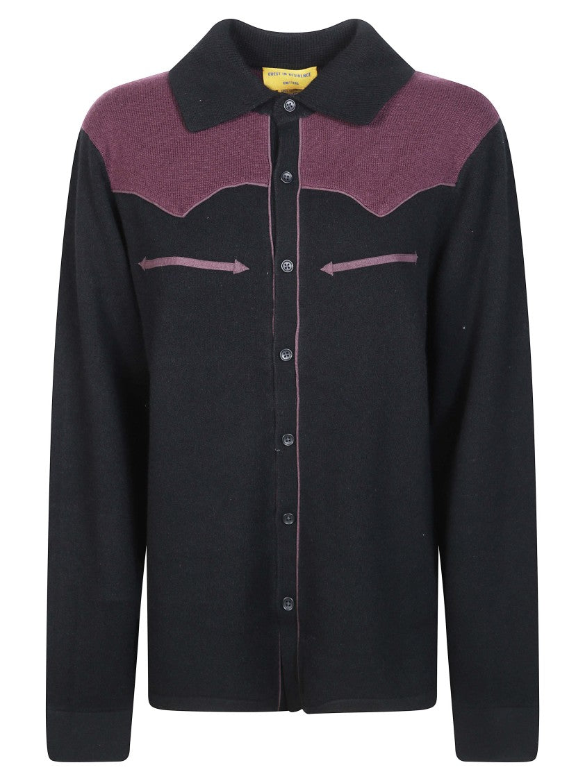 Guest In Residence Western Button-Up Cashmere Shirt