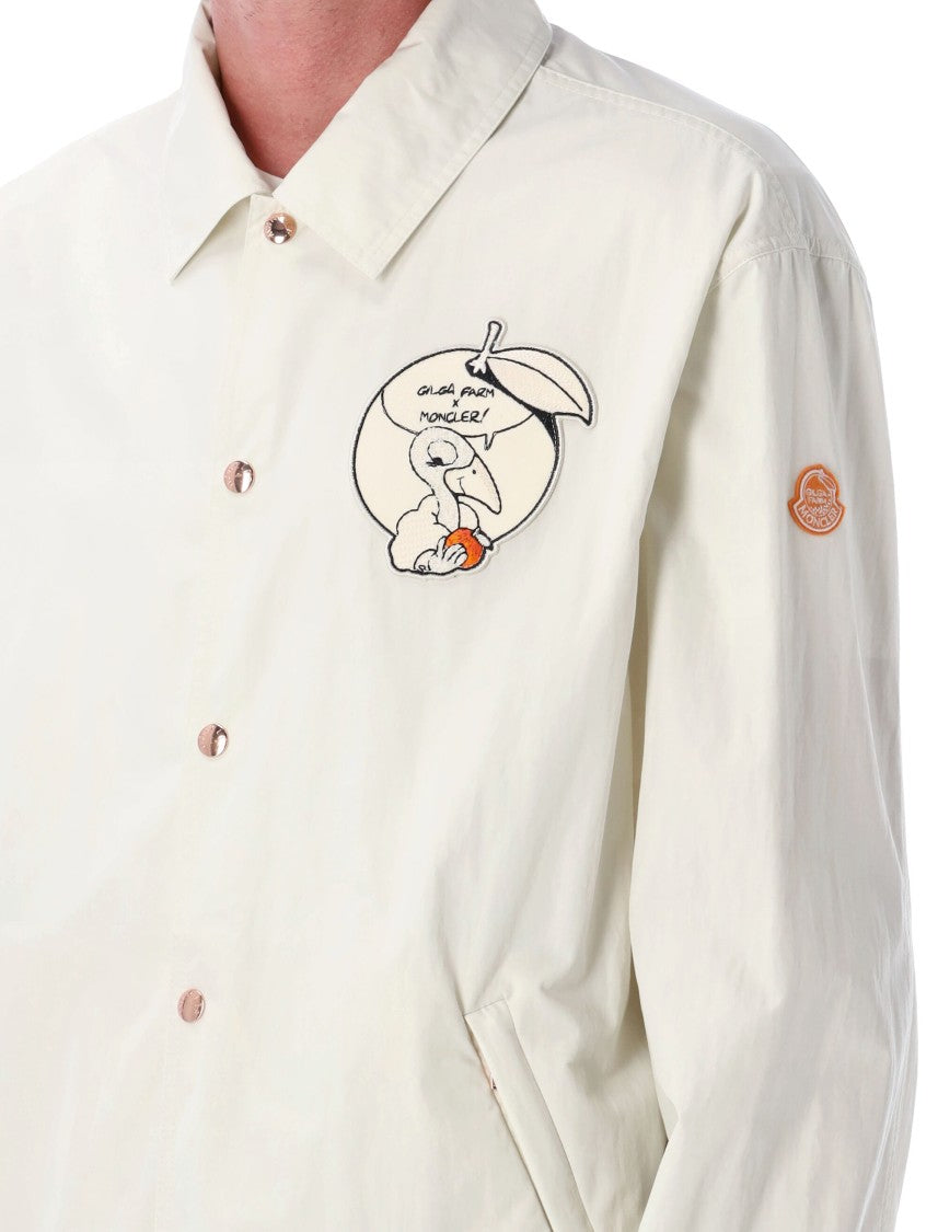 Moncler X Donald Glover Satsuma Embroidered Patch Off-White Jacket
