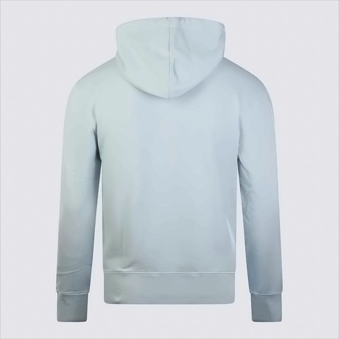 Maison Kitsuné Relaxed Fit Blue Cotton Hoodie With Embroidered Fox Logo