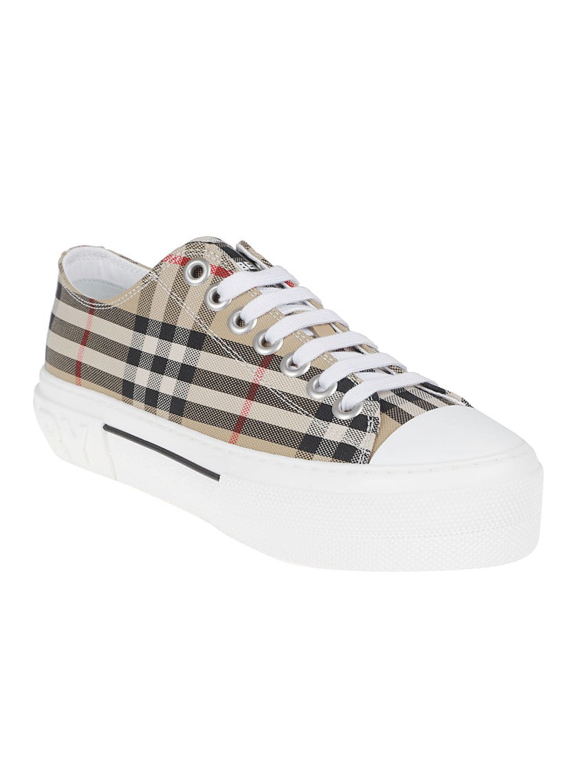 Burberry Classic Checkered Low-Top Sneakers With Embossed Branding