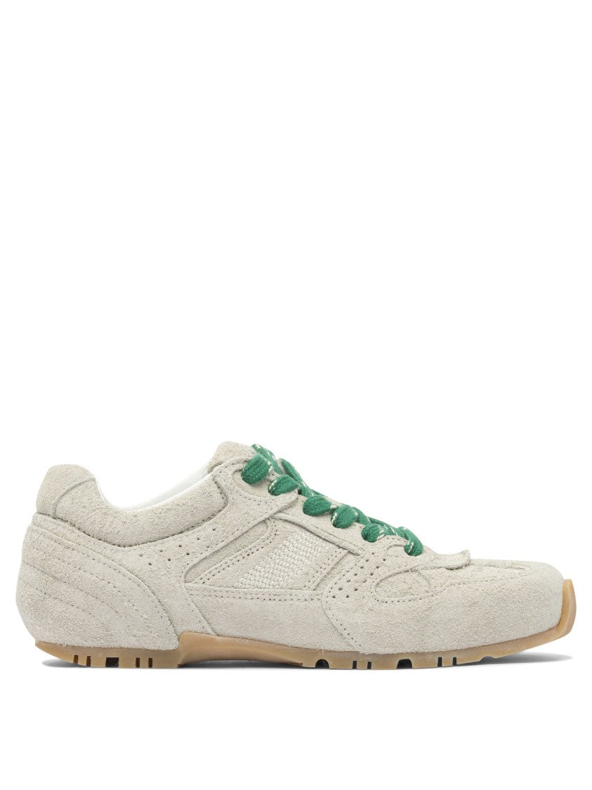 Alohas Tb.56 Suede Fuzzy Light Grey Leather Sneakers