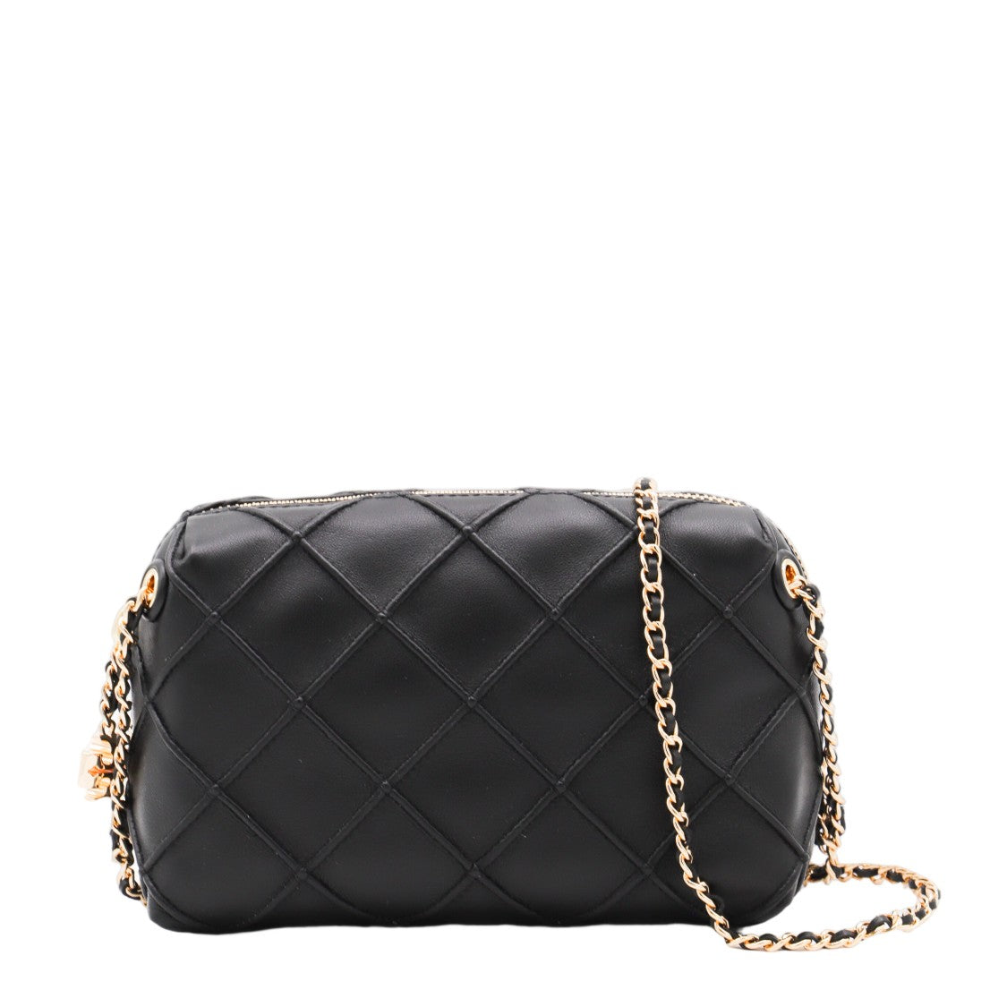 Tory Burch Compact Quilted Bag With Gold-Toned Chain Strap