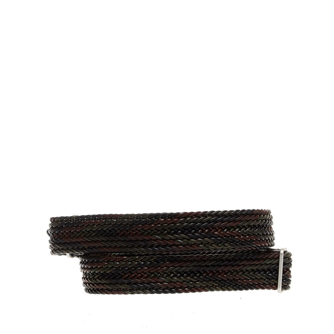 Orciani Camouflage Interwoven Nobuckle Belt