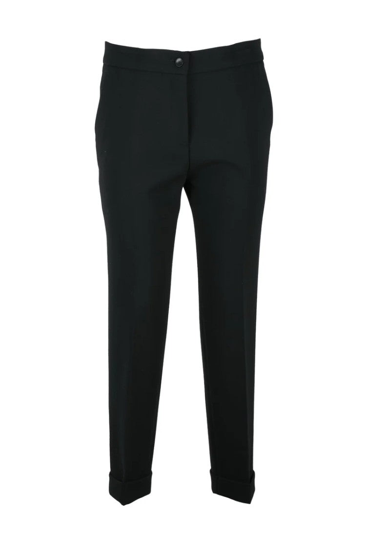 Etro Virgin Wool Trousers - Black