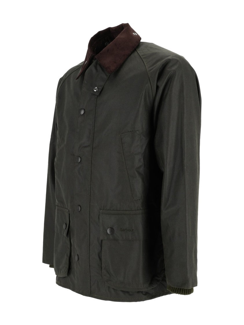 Barbour Classic Waxed Cotton Barbour Jacket With Corduroy Collar
