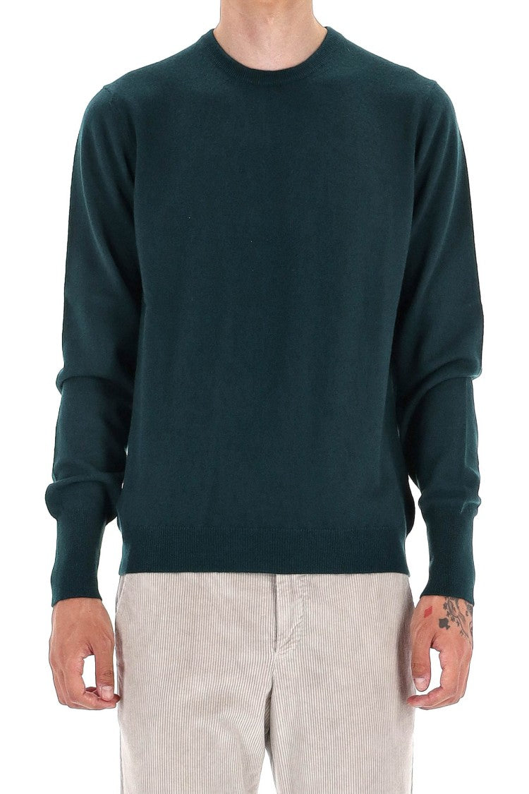 Drumohr Solid Color Pure Cashmere Crewneck Sweater
