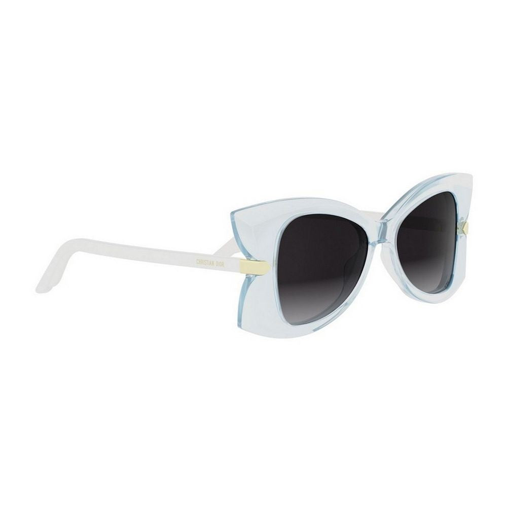 Dior Butterfly S1i Translucent Light Blue Acetate Butterfly Sunglasses