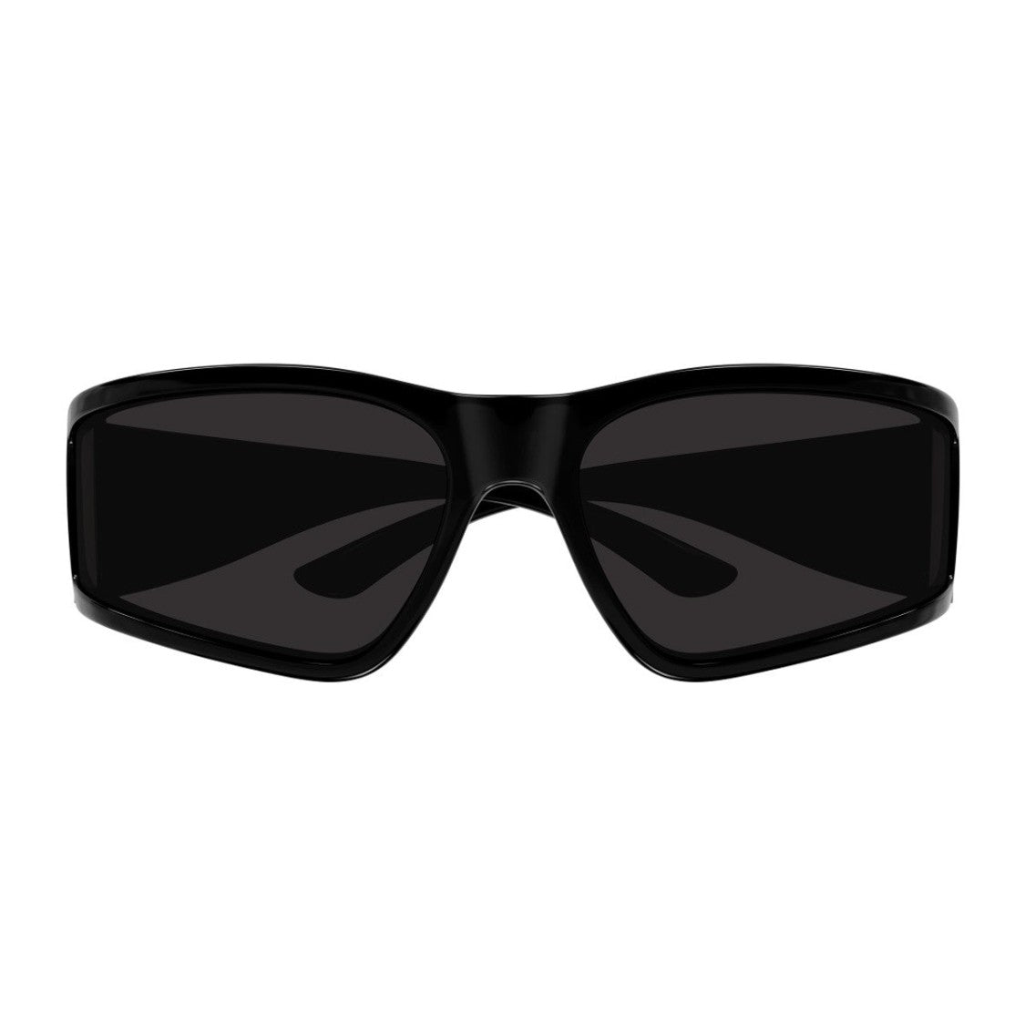 Balenciaga Black Extreme Bb0457s Bio-Injected Rectangular Sunglasses