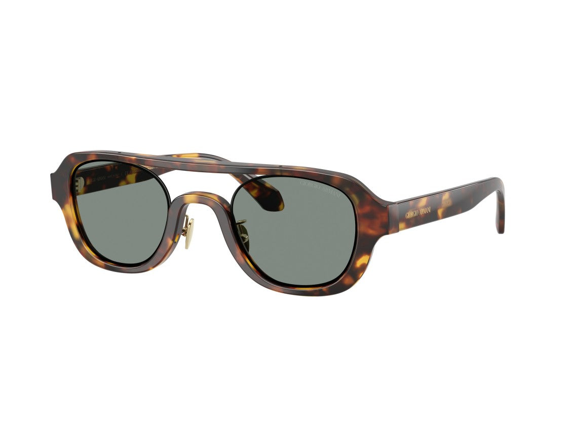 Giorgio Armani Tortoiseshell 0Ar8247 Acetate Oversized Square Sunglasses