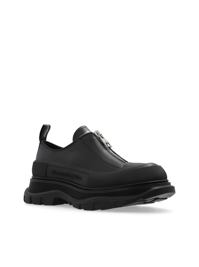 Alexander Mcqueen Logo-Print Zip Sneakers