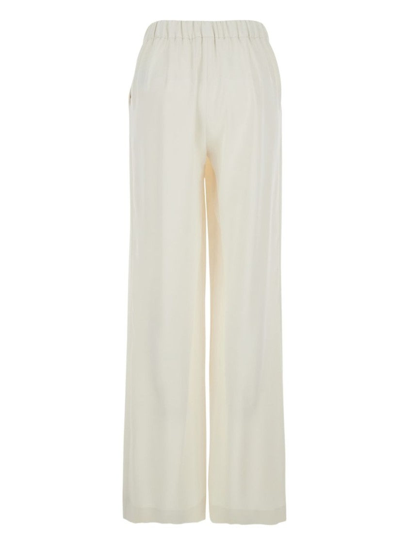 Parosh Wide-Leg Trousers With Elastic Waistband