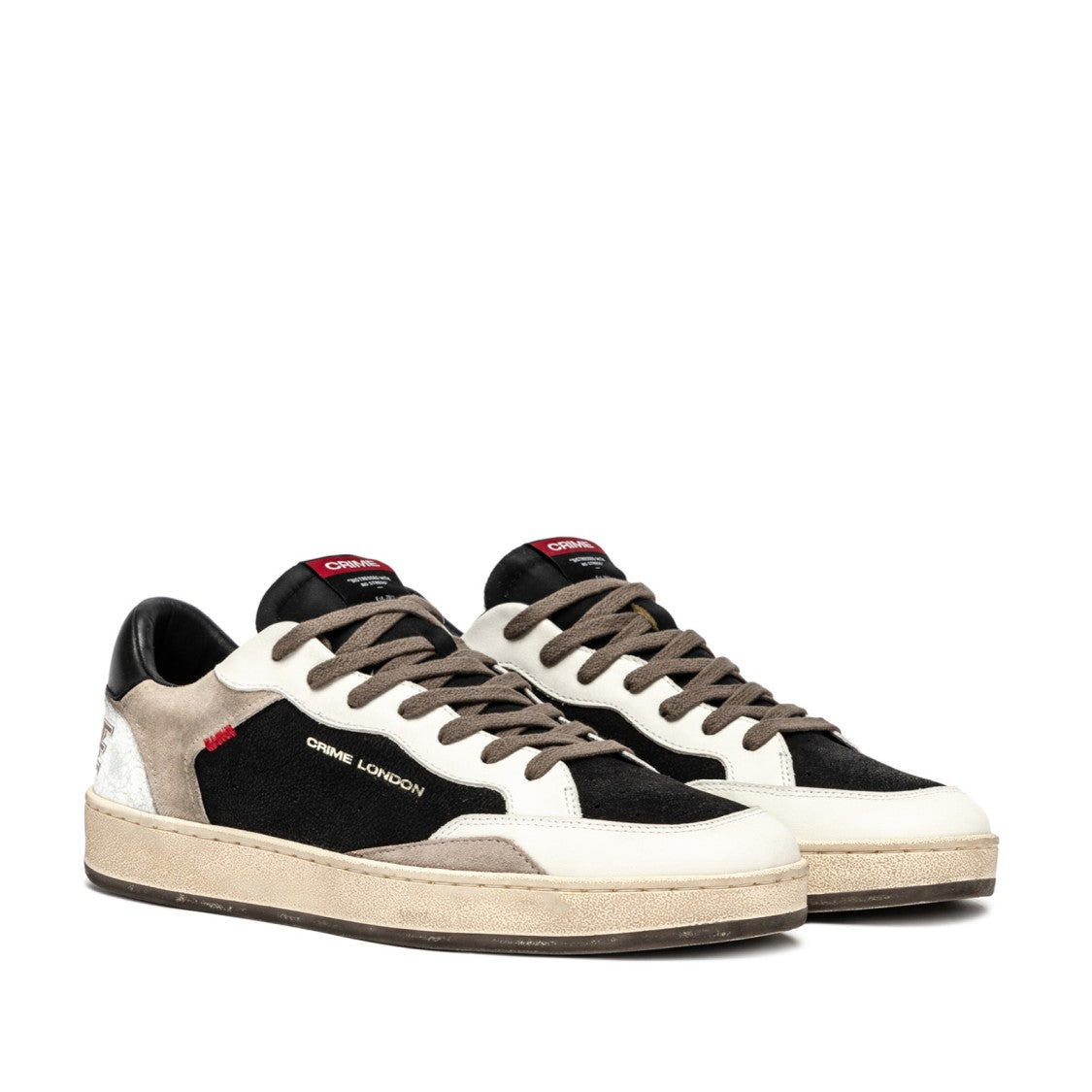 Crime London Chelseask8 Deluxe Sneakers - Black/White/Beige