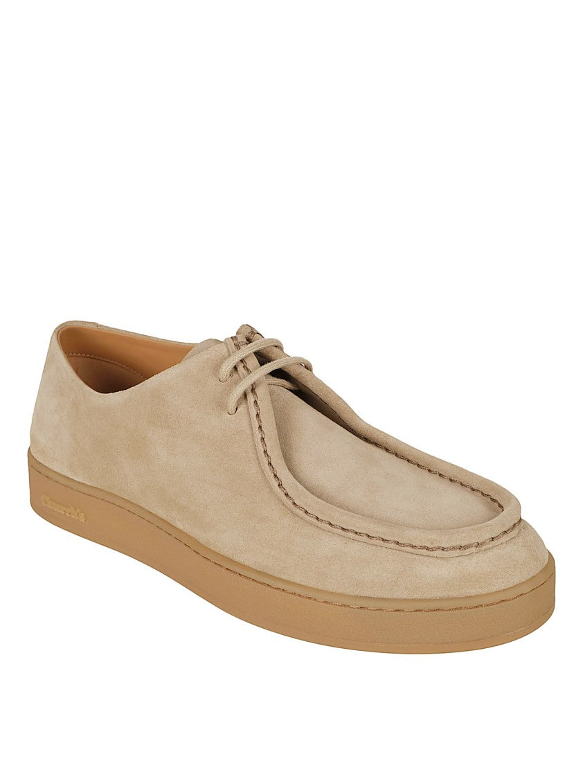 Church's Suede Flat Shoes With Rounded Toe