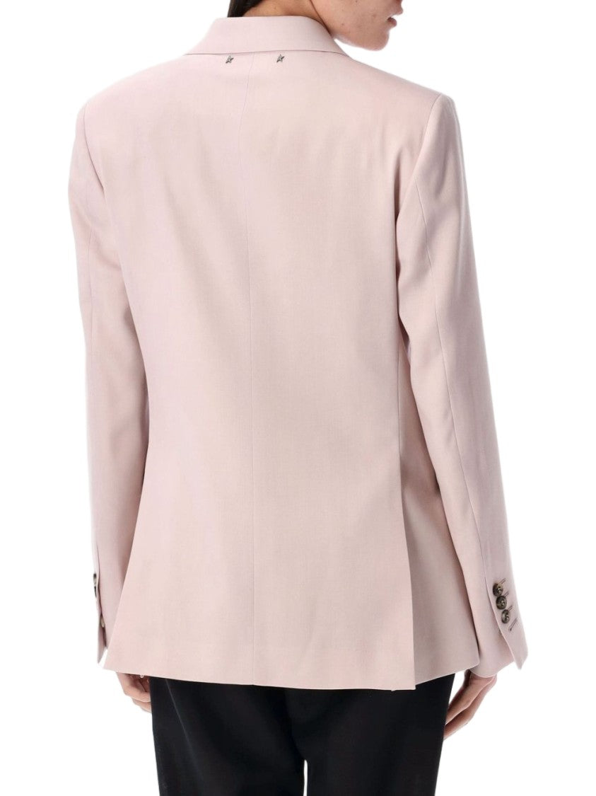 Golden Goose Light Pink Double Breasted Flap Jacket