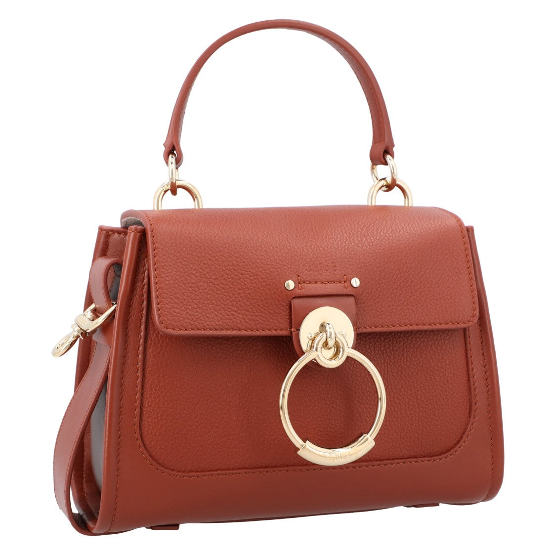 Chloé Mini Tess Day Bag In Grained & Soft Leather