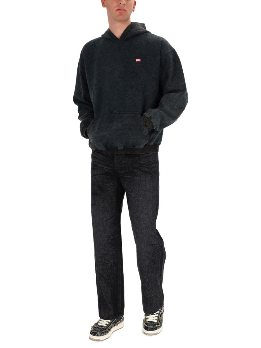 Diesel Washed Black S-Kai Hoodie