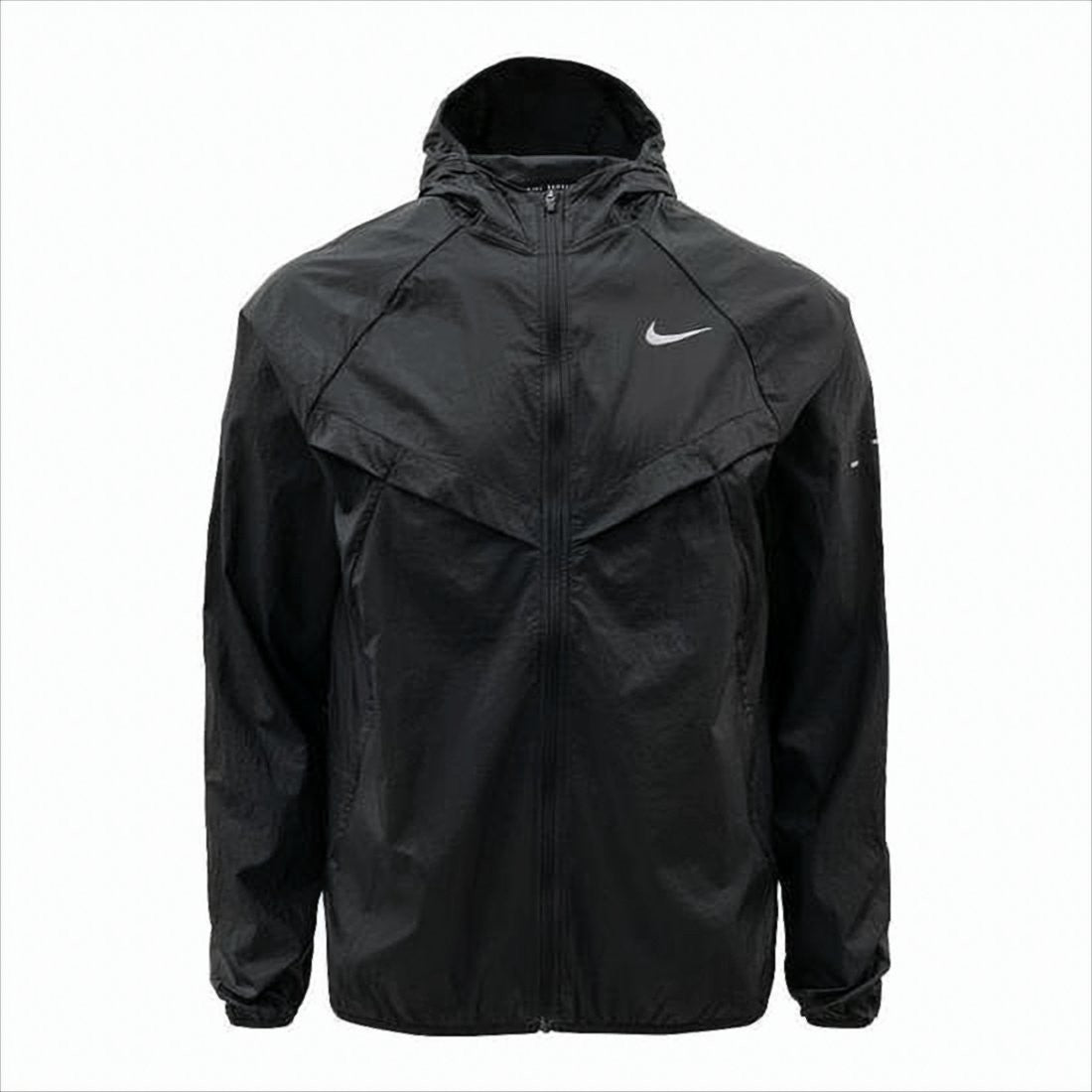 Nike Matte Finish Hooded Jacket With Angular Panel Design
