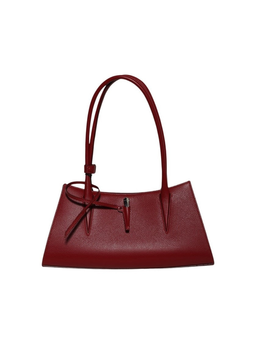 Mugler Grained Fang Bag Red