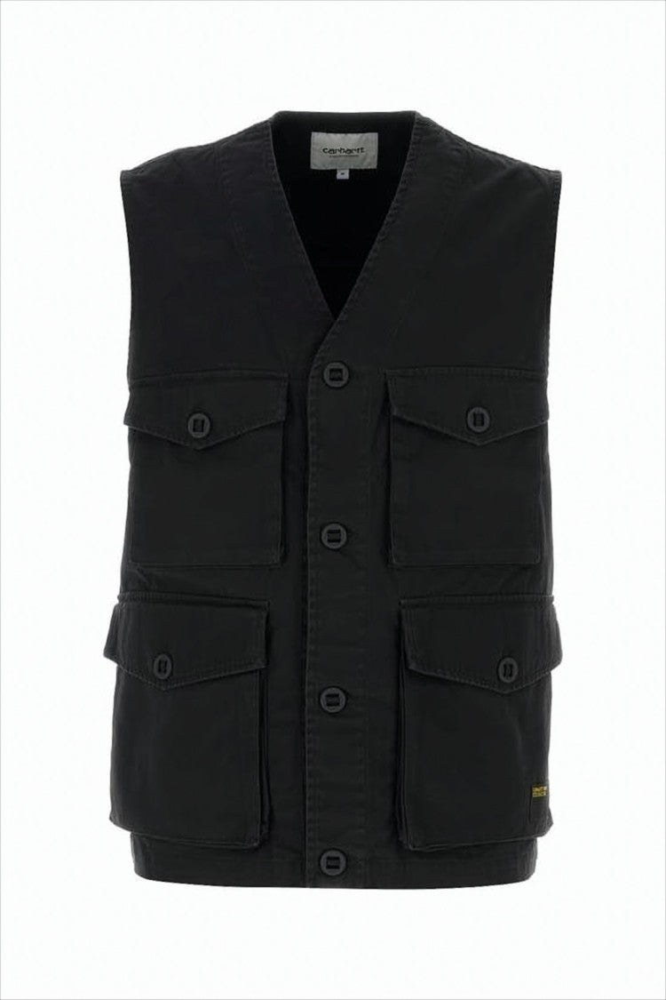 Carhartt Wip Utilitarian Black Cotton Vest