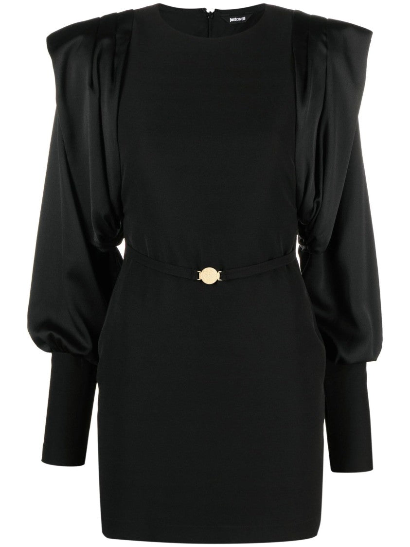 Just Cavalli Mini Dress With Puffed Shoulders