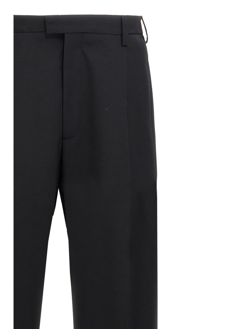 Marni Straight Leg Black Wool Blend Trousers