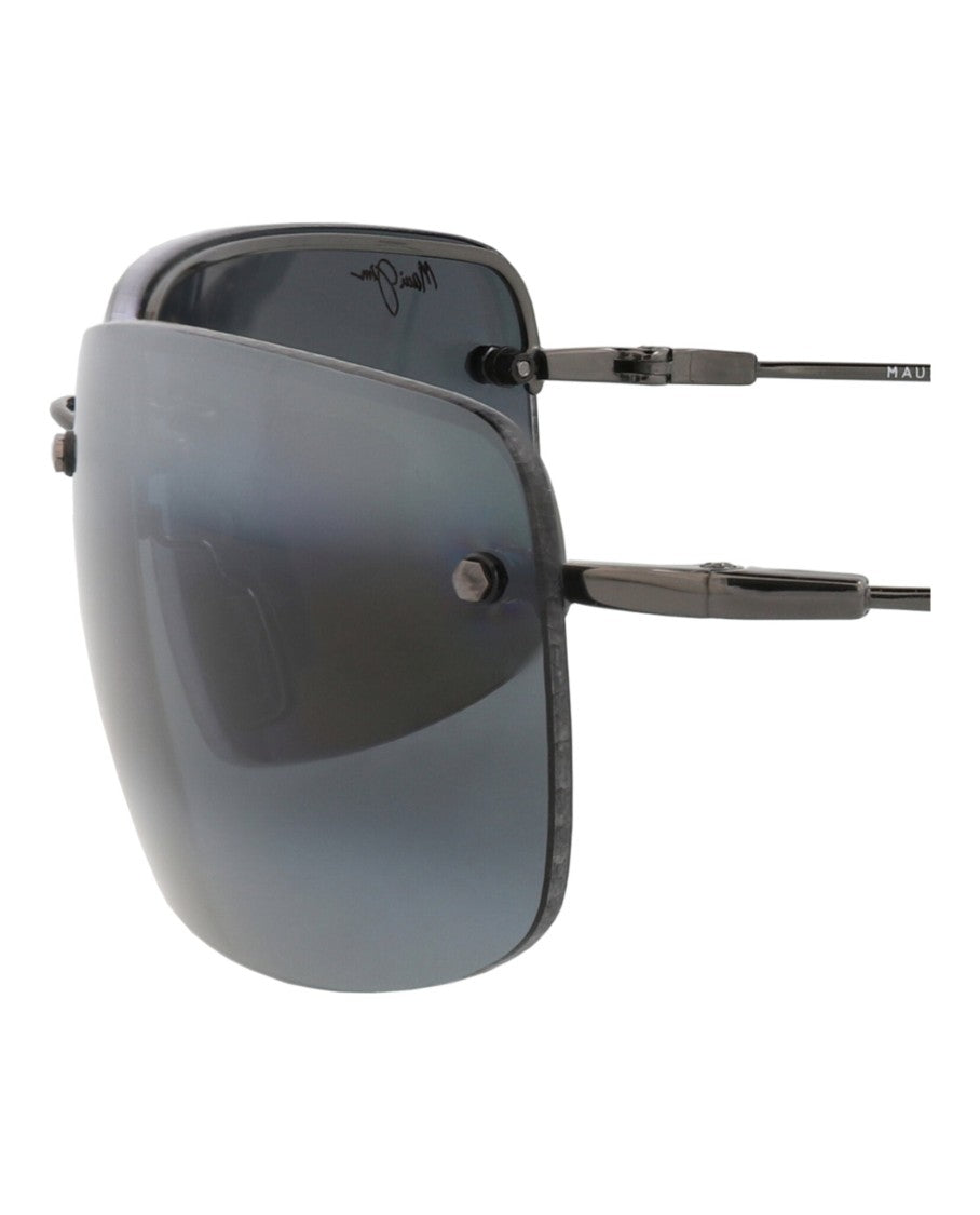 Maui Jim Square-Frame Titanium Alloy Sunglasses