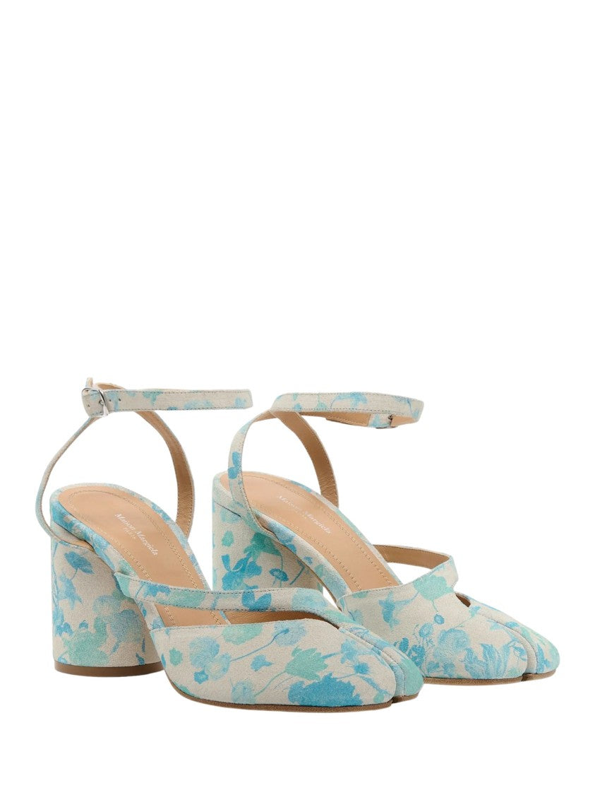 Maison Margiela Tabi Pump H80 Sandals With Floral Print