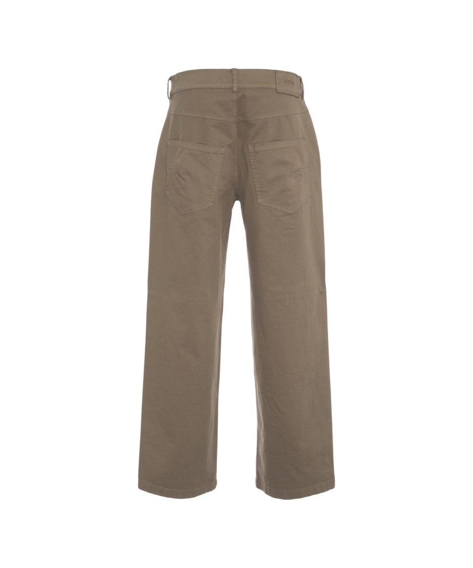 Grifoni Straight Leg Trousers With Mid-Rise Waist And Classic Five-Pocket Design