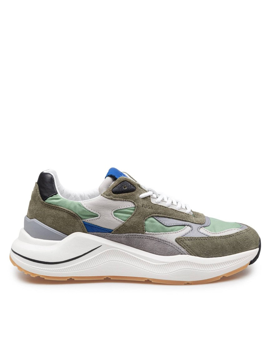 D.A.T.E Fuga Multicolor Fabric And Suede Sneakers