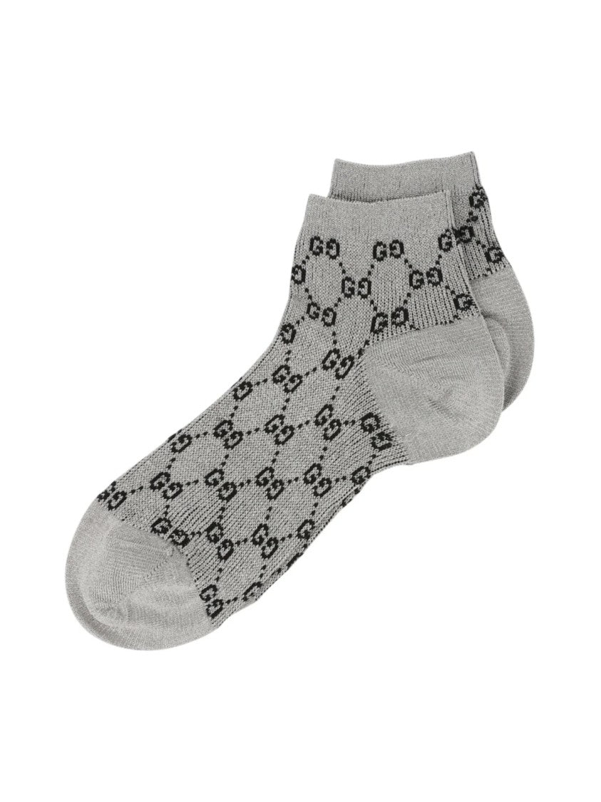 Gucci Gg Monogram Lame Socks
