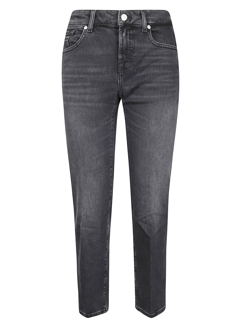 7 For All Mankind Calie Straight Ankle Bottomline Jeans