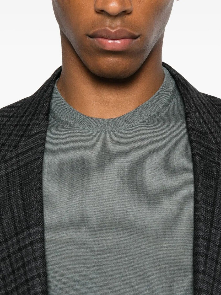Drumohr Merino Wool Long Sleeve Crew-Neck Sweater