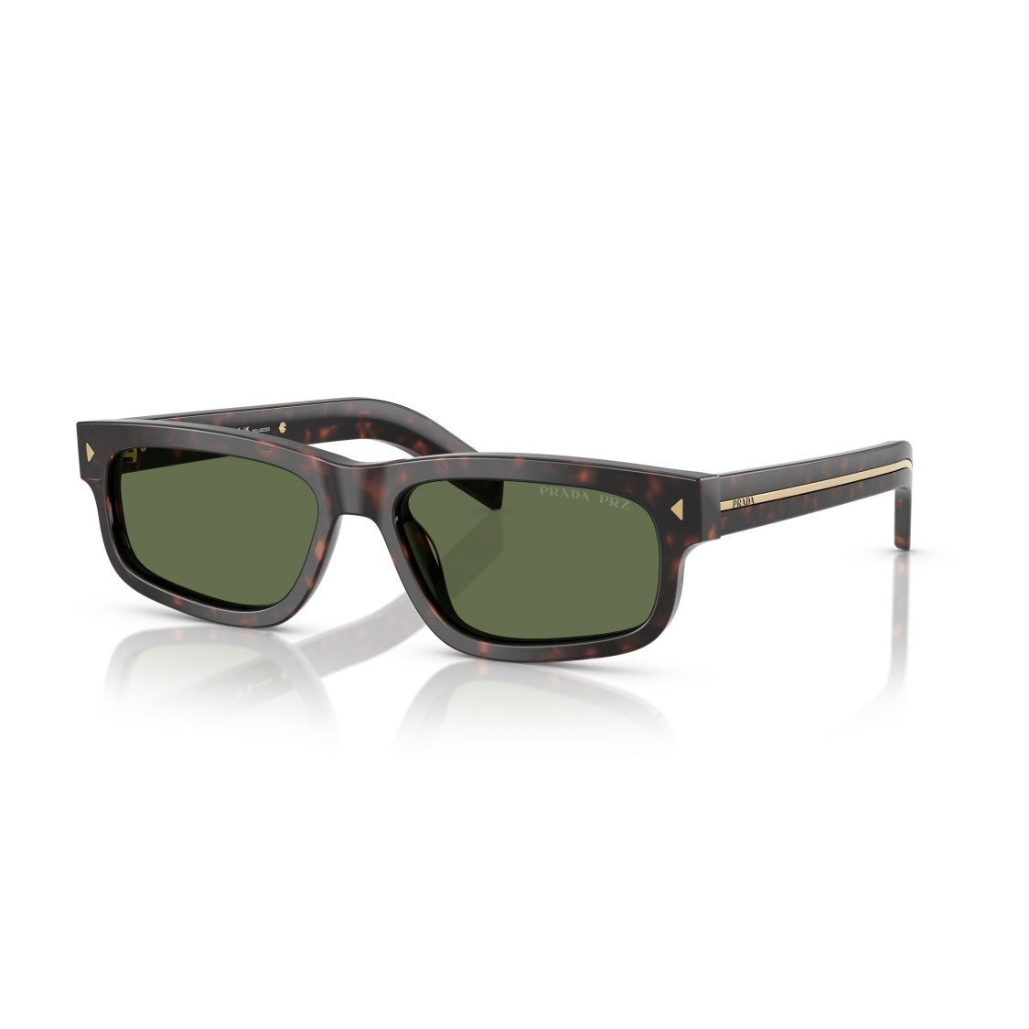 Prada 0Pr B11s Rectangular Tortoiseshell Sunglasses