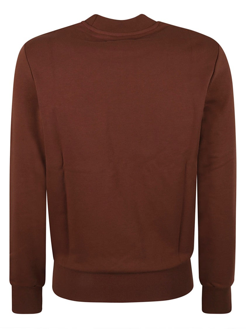 Fred Perry Brown Cotton Sweater With Crew Neck