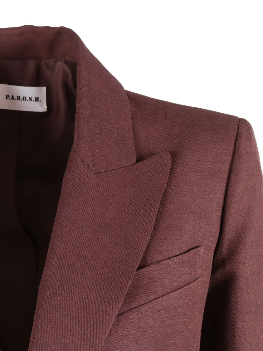 P.A.R.O.S.H. Single Breasted Notch Lapel Blazer