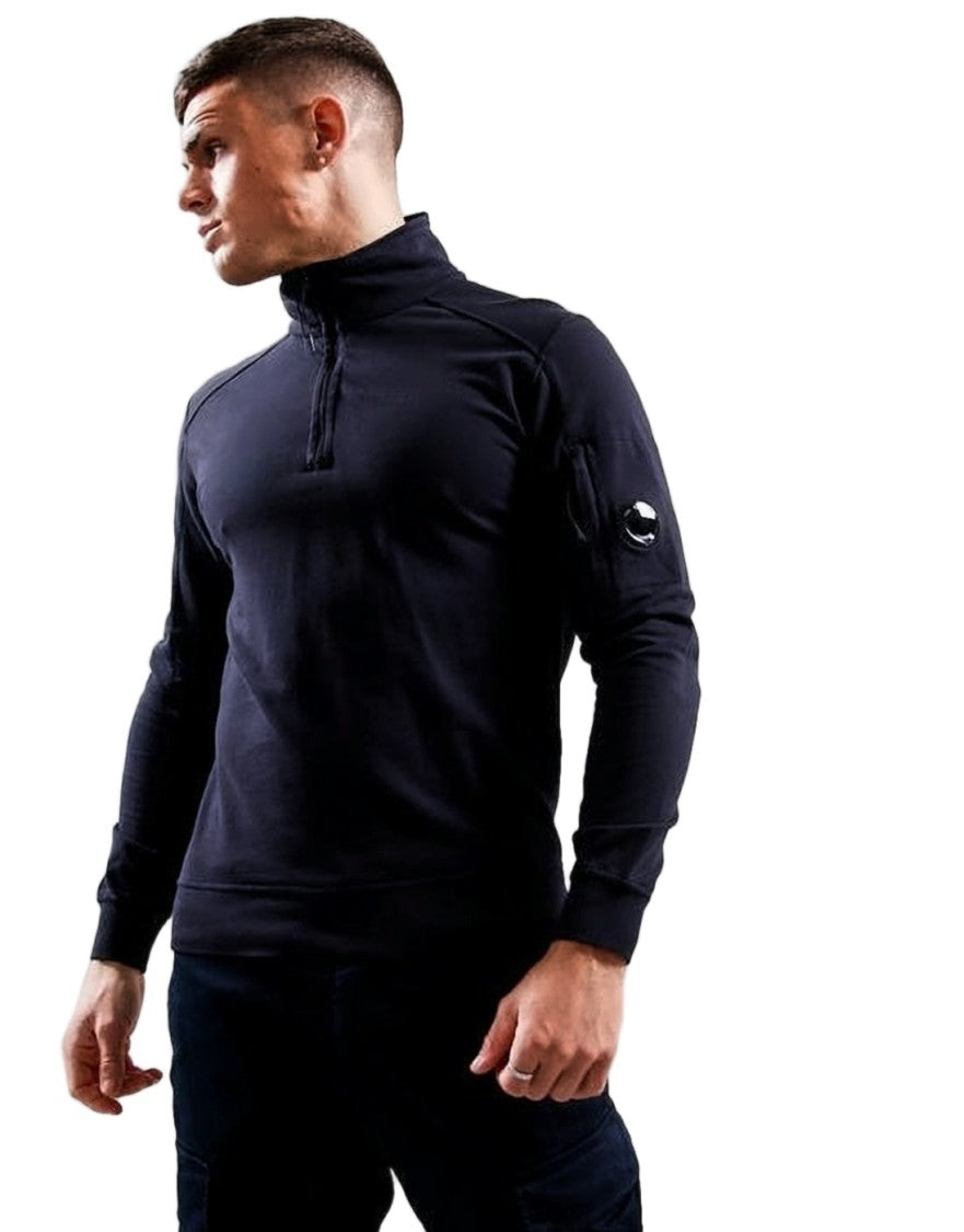 C.P. Company Fitted Half-Zip Turtleneck Sweater