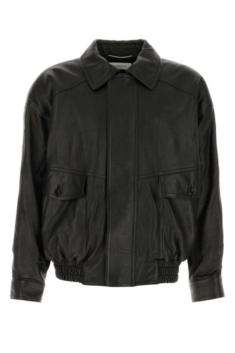 Saint Laurent Black Leather Jacket