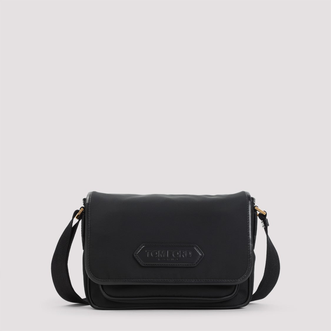 Tom Ford Structured Black Crossbody Bag With Adjustable Strap