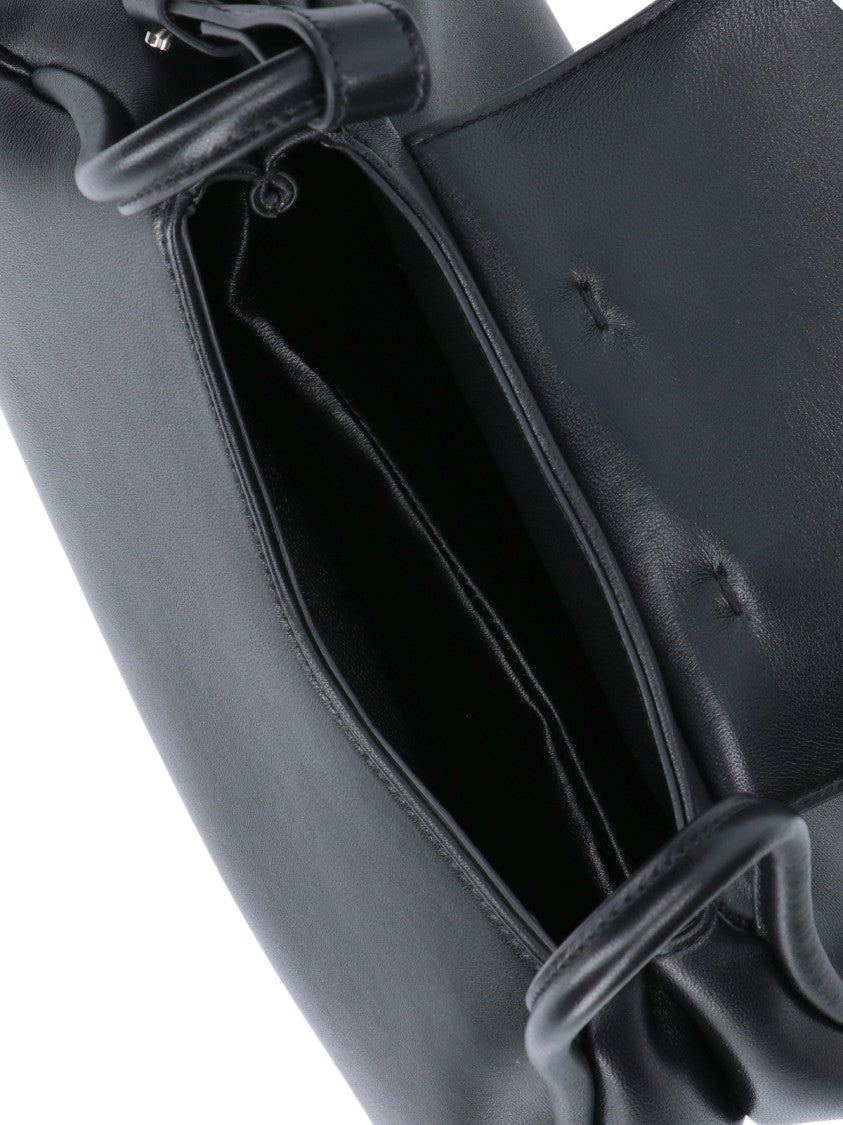 Amina Muaddi "Gemini" Shoulder Bag – Black